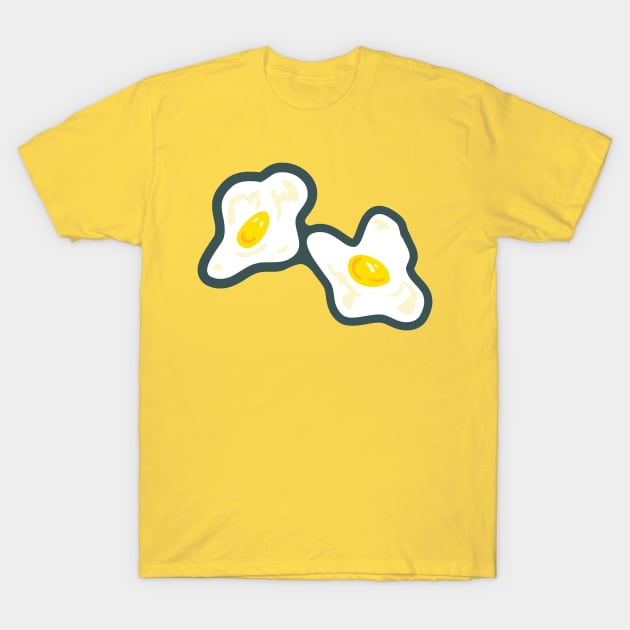 Fried eggs T-Shirt by Scrabbly Doodles